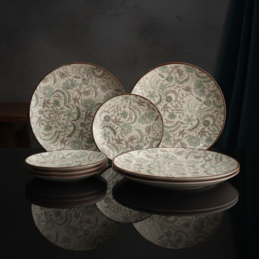 Verona Dinner Plates | 4 Full and 4 Quarter Plate