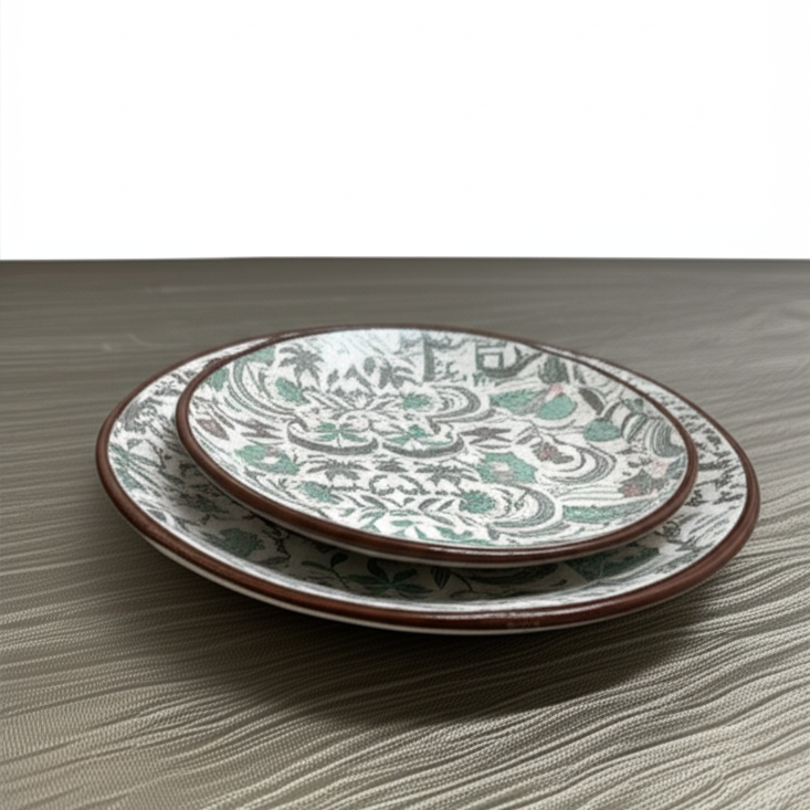 Verona Dinner Plates | 4 Full and 4 Quarter Plate