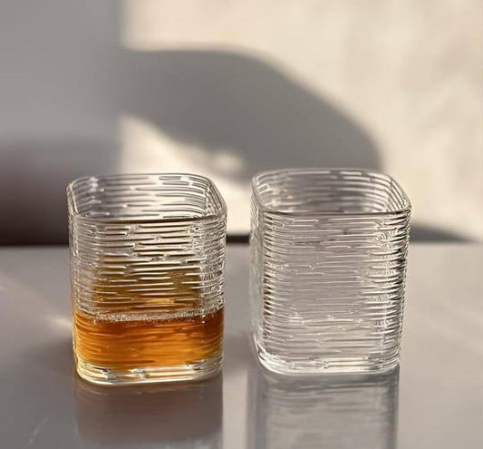 6-Piece Textured Whisky Glass Set