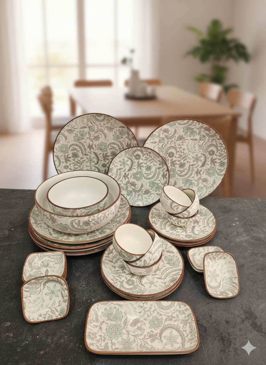 Verona Ceramic Dinner Set – 26 Pieces