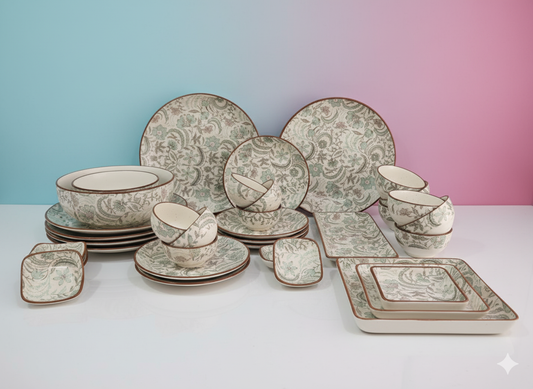 Handcrafted Verona Ceramic Dinner Set – 36 Pieces